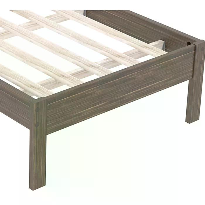 Cama Solteiro CM8010 Nogal Branco Tecno Mobili