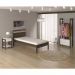 Cama Solteiro CM8010 Nogal Branco Tecno Mobili