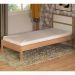Cama Solteiro Com Auxiliar CM8004 CM8008 QT7 Amendoa Branco Tecno Mobili