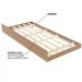 Cama Solteiro Com Auxiliar CM8004 CM8008 QT7 Amendoa Branco Tecno Mobili