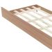 Cama Solteiro Com Auxiliar CM8004 CM8008 QT7 Amendoa Branco Tecno Mobili