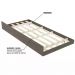 Cama Solteiro Com Auxiliar CM8004 CM8008 QT7 Nogal Branco Tecno Mobili