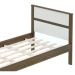 Cama Solteiro Com Auxiliar CM8004 CM8008 QT7 Nogal Branco Tecno Mobili