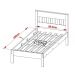 Cama Solteiro Com Auxiliar CM8006 CM8008 QT8 Amendoa Branco Tecno Mobili