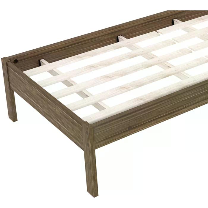 Cama Solteiro Com Auxiliar CM8006 CM8008 QT8 Nogal Branco Tecno Mobili