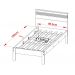 Cama Solteiro Com Auxiliar CM8010 CM8008 QT9 Amendoa Branco Tecno Mobili