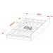 Cama Solteiro Com Auxiliar CM8010 CM8008 QT9 Amendoa Branco Tecno Mobili