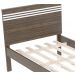 Cama Solteiro Com Auxiliar CM8010 CM8008 QT9 Nogal Branco Tecno Mobili