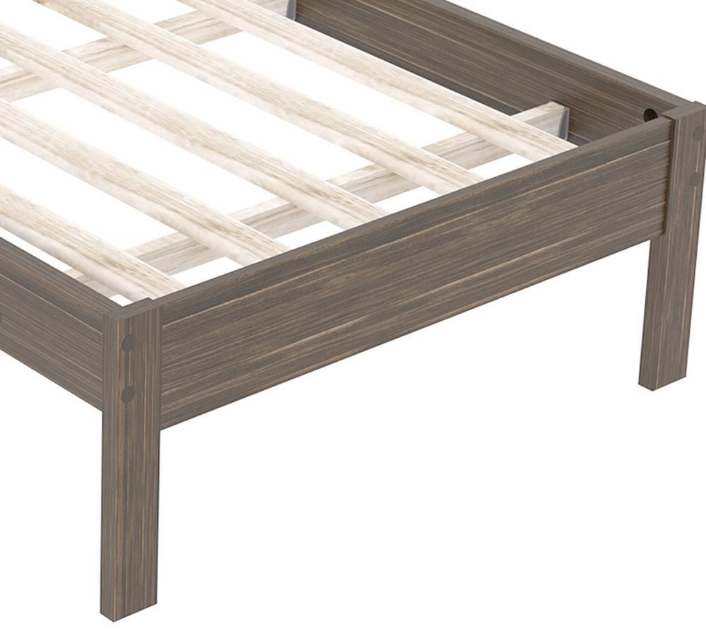 Cama Solteiro Com Auxiliar CM8010 CM8008 QT9 Nogal Branco Tecno Mobili