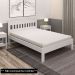 Cama de Casal Madeira CM8007 Branco - Tecno Mobili