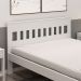 Cama de Casal Madeira CM8007 Branco - Tecno Mobili