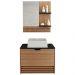 Conjunto 3 Peças Para Banheiro Amendoa Marmore Lunar BN3630X13X14 Tecno Mobili
