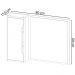 Conjunto 3 Peças Para Banheiro BN3600X44X45 Branco Tecno Mobili