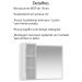 Conjunto 3 Peças Para Banheiro BN3600X44X45 Branco Tecno Mobili