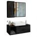 Conjunto 3 Peças Para Banheiro BN3600X44X45 Marmore Lunar Tecno Mobili