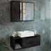 Conjunto 3 Peças Para Banheiro BN3600X44X45 Marmore Lunar Tecno Mobili