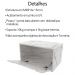 Conjunto 3 Peças Para Banheiro BN3630X46X48 Marmore Branco Tecno Mobili