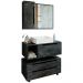 Conjunto 4 Peças Para Banheiro BN3600X43X44X45 Marmore Lunar Tecno Mobili