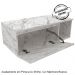 Conjunto De Armarios Para Banheiro Com Espelheira BN11 Marmore Branco Tecno Mobili