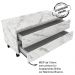 Conjunto De Armarios Para Banheiro Com Espelheira BN11 Marmore Branco Tecno Mobili
