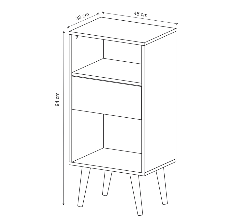 Conjunto De Estantes Para Sala E1715 E1716 Natural Off White Tecno Mobili