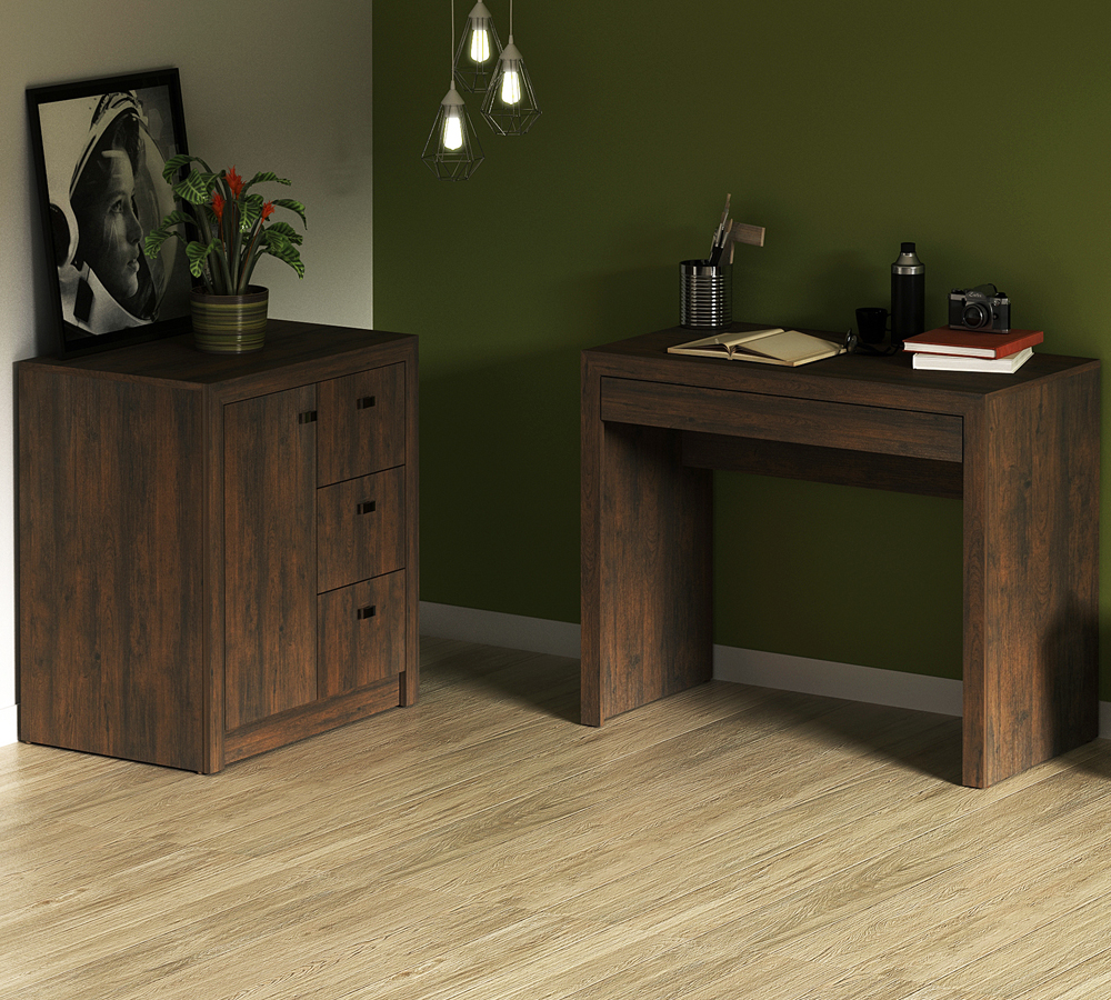 Conjunto Escritório 02 Peças CJ11 Rustico Tecno Mobili
