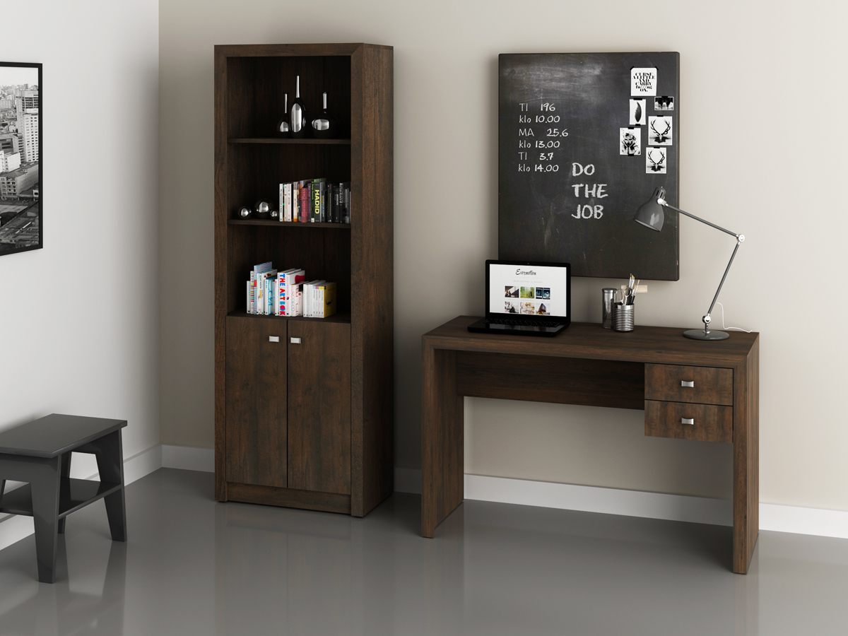 Conjunto Escritório 02 Peças CJ12 Rustico Tecno Mobili