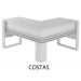 Conjunto Escritório 02 Peças CJ23 Branco Tecno Mobili