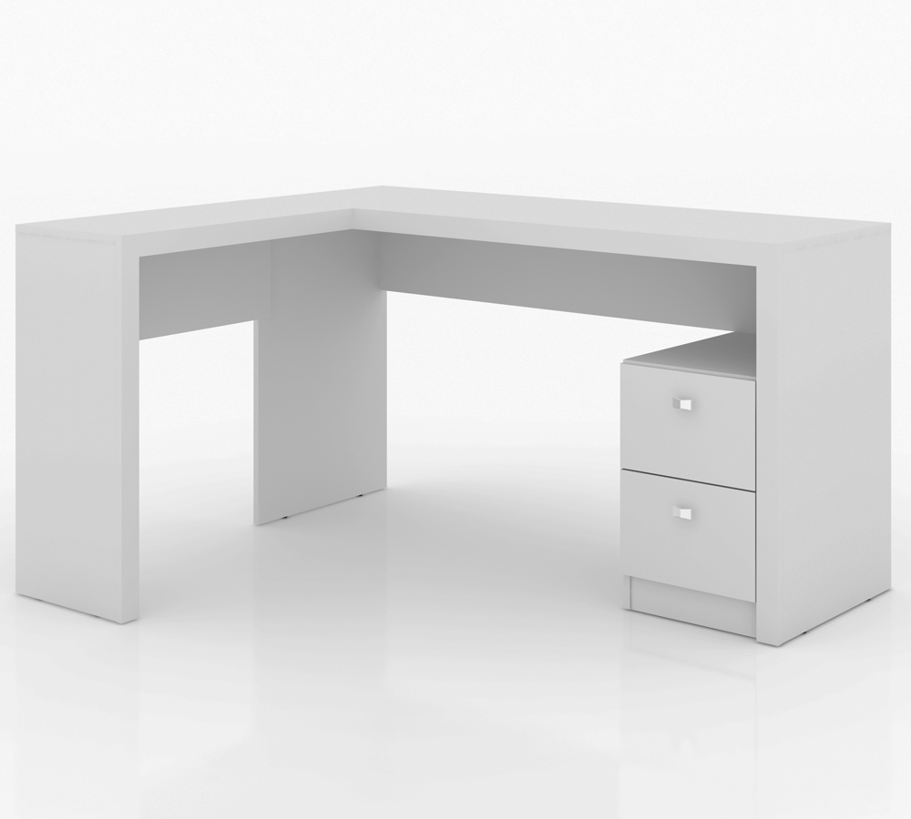 Conjunto Escritório Completo 03 Peças CJ14 Branco Tecno Mobili
