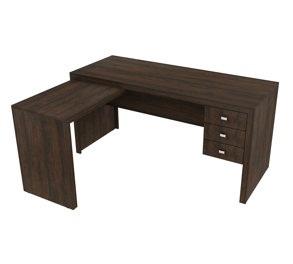 Conjunto Escritório Completo 04 Peças CJ10 Rustico Tecno Mobili