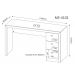 Conjunto Escritório Completo 3 Peças CJ5 Branco Tecno Mobili