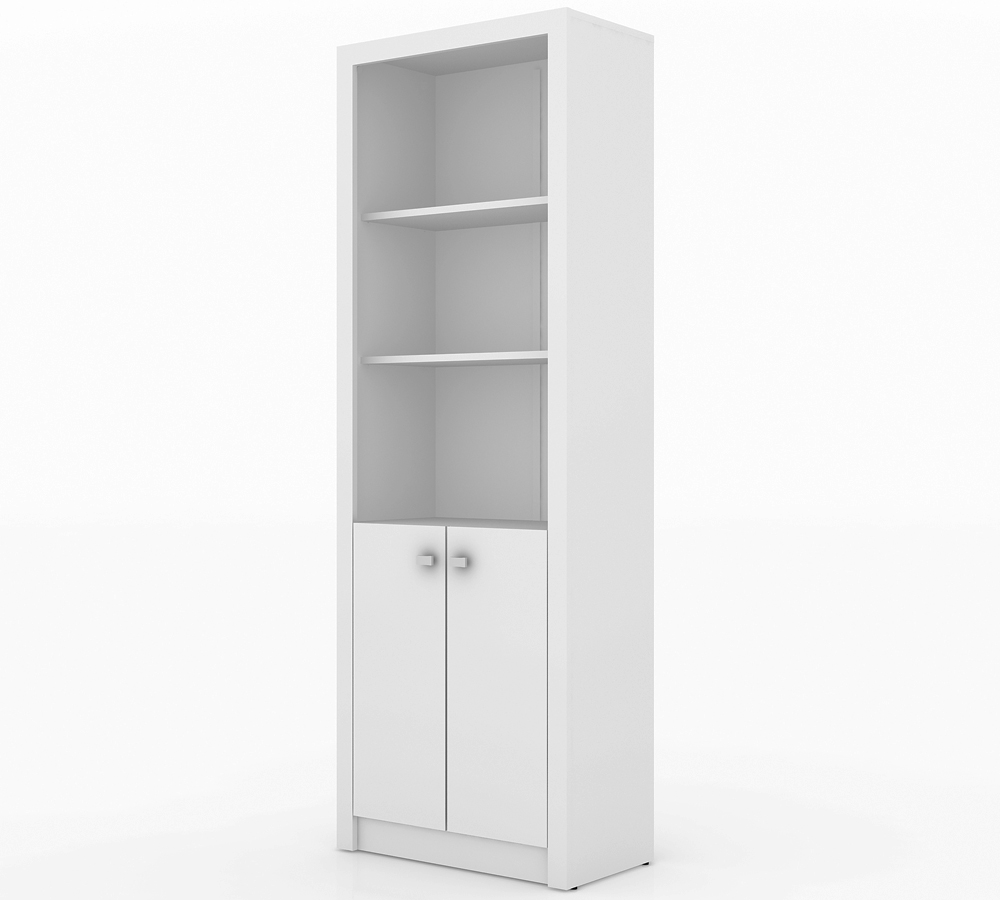 Conjunto Escritório Completo 4 Peças CJ7 Branco Tecno Mobili