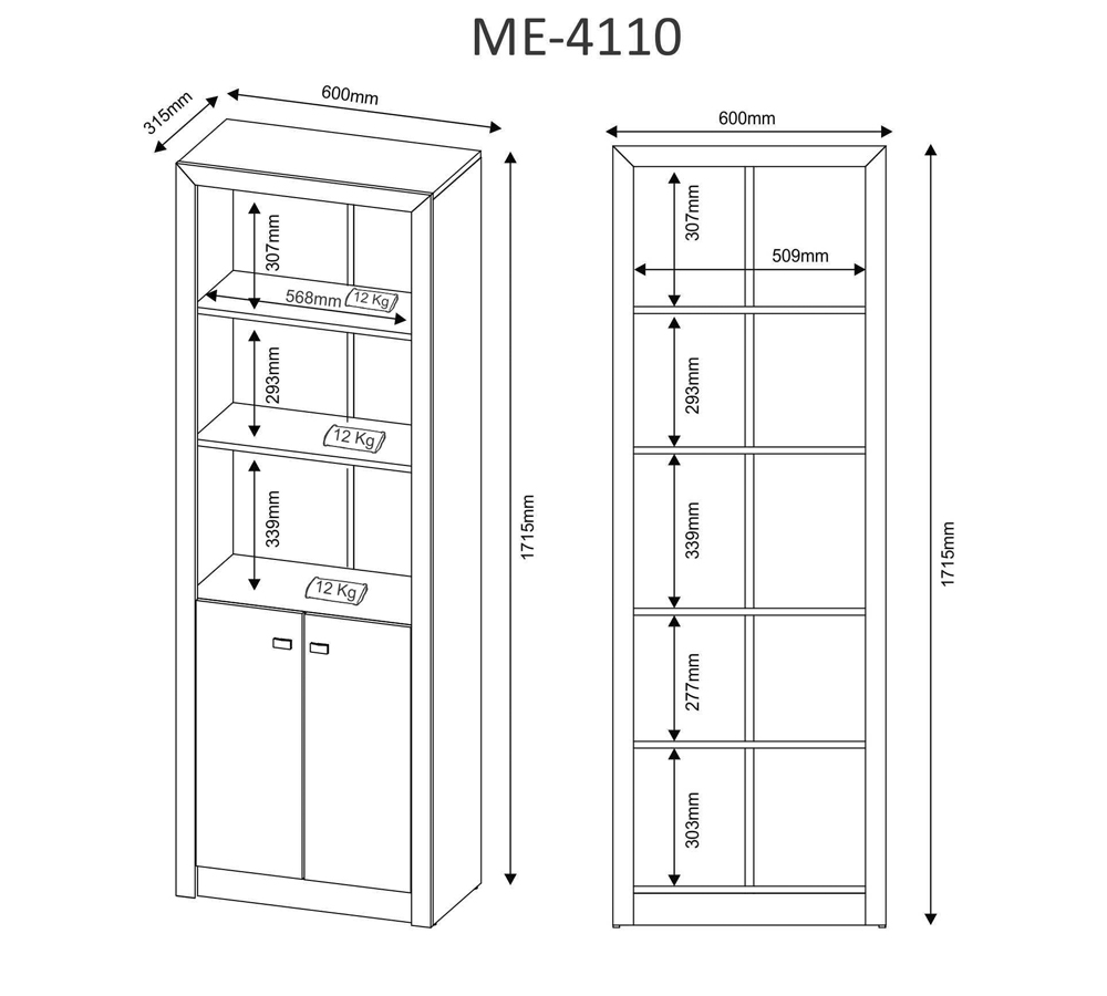 Conjunto Escritório Completo 4 Peças CJ7 Branco Tecno Mobili