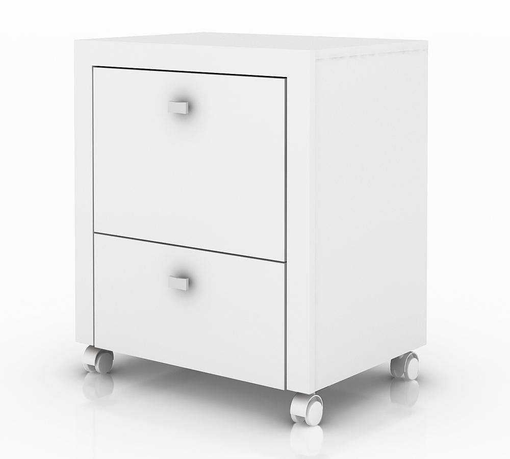 Conjunto Escritório Completo 5 Peças CJ2 Branco Tecno Mobili