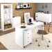 Conjunto Escritório Completo 5 Peças CJ20 Branco Tecno Mobili