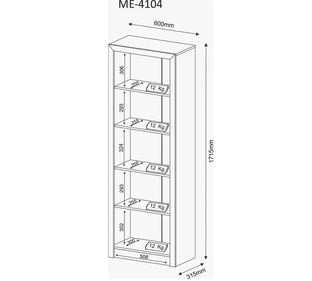 Conjunto Escritório Completo 5 Peças CJ20 Branco Tecno Mobili