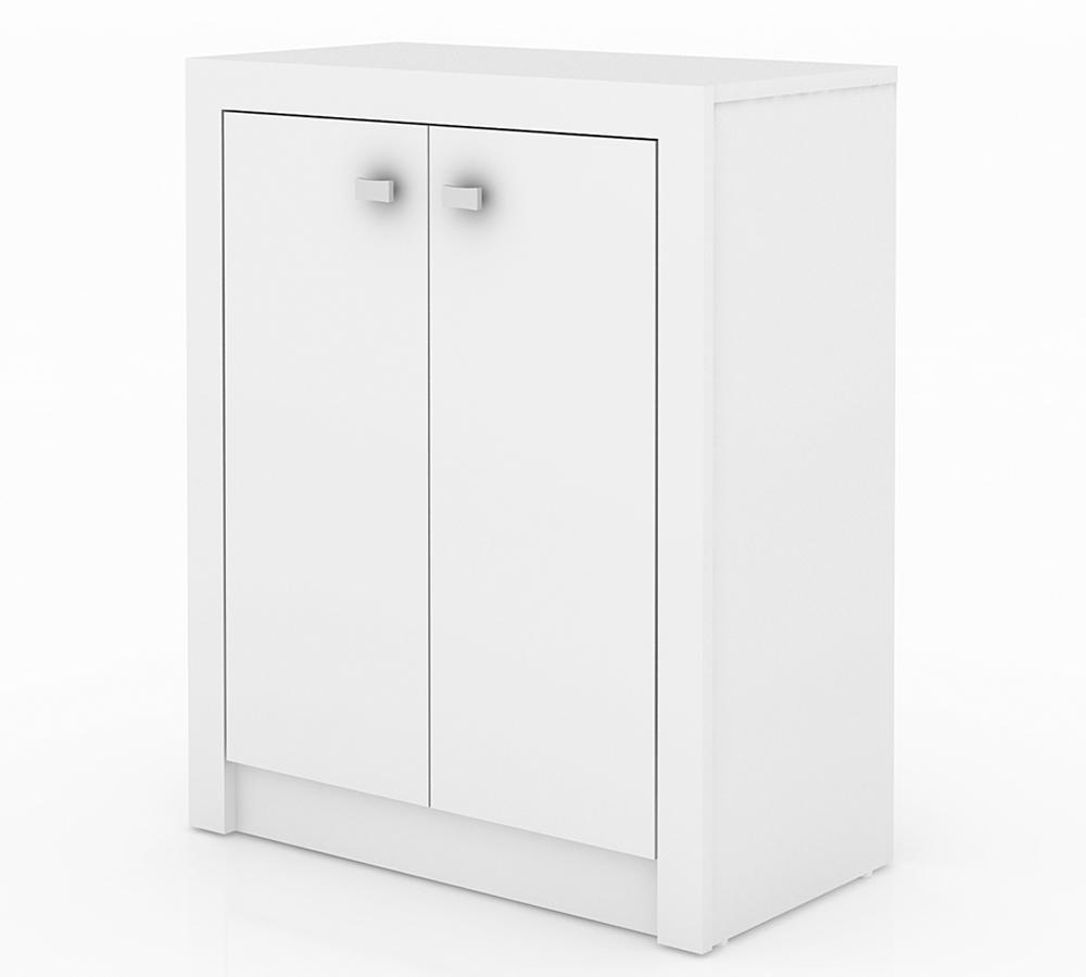 Conjunto Escritório Completo 5 Peças CJ3 Branco Tecno Mobili