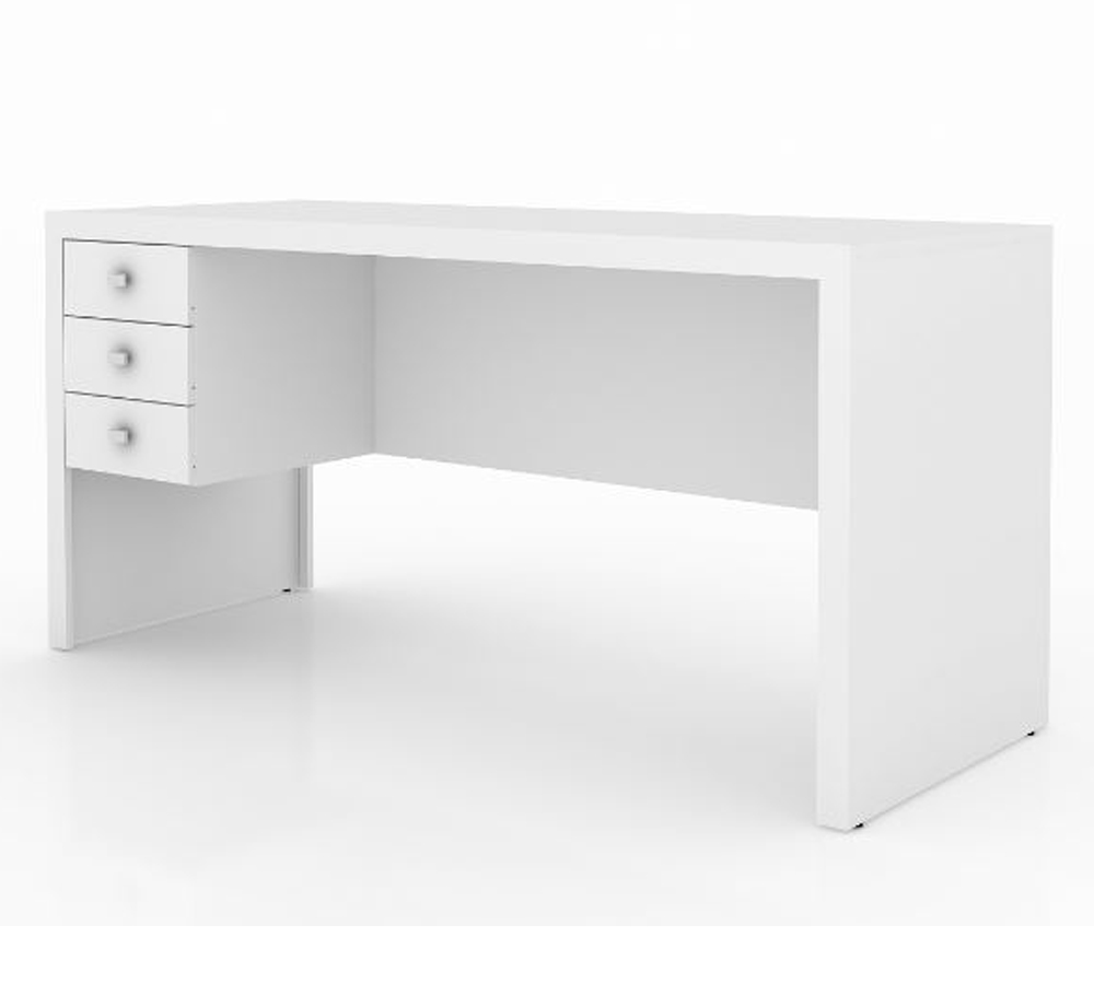 Conjunto Escritório Completo 8 Peças CJ22 Branco Tecno Mobili