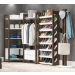Conjunto Guarda Roupa Modulado Closet 4 Peças AZ2 Branco Nogal Tecno Mobili