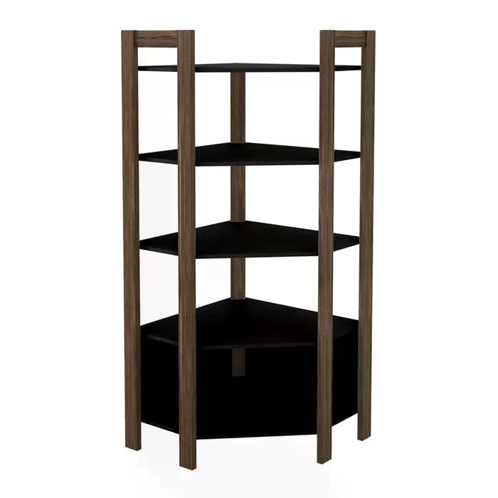 Conjunto Guarda Roupa Modulado Closet 4 Peças AZ2 Preto Nogal Tecno Mobili