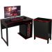 Conjunto Mesa E Armario Gamer ME4161XME4164 Preto Vermelho Tecno Mobili