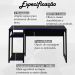 Conjunto Mesa e Armario Gamer ME4141 ME4152 Preto Azul Tecno Mobili