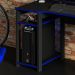 Conjunto Mesa e Armario Gamer ME4141 ME4152 Preto Azul Tecno Mobili