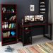 Conjunto Mesa e Armario Gamer ME4141 ME4152 Preto Vermelho Tecno Mobili