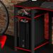 Conjunto Mesa e Armario Gamer ME4141 ME4152 Preto Vermelho Tecno Mobili