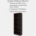 Conjunto Mesa e Armario Gamer ME4141 ME4153 Preto Vermelho Tecno Mobili