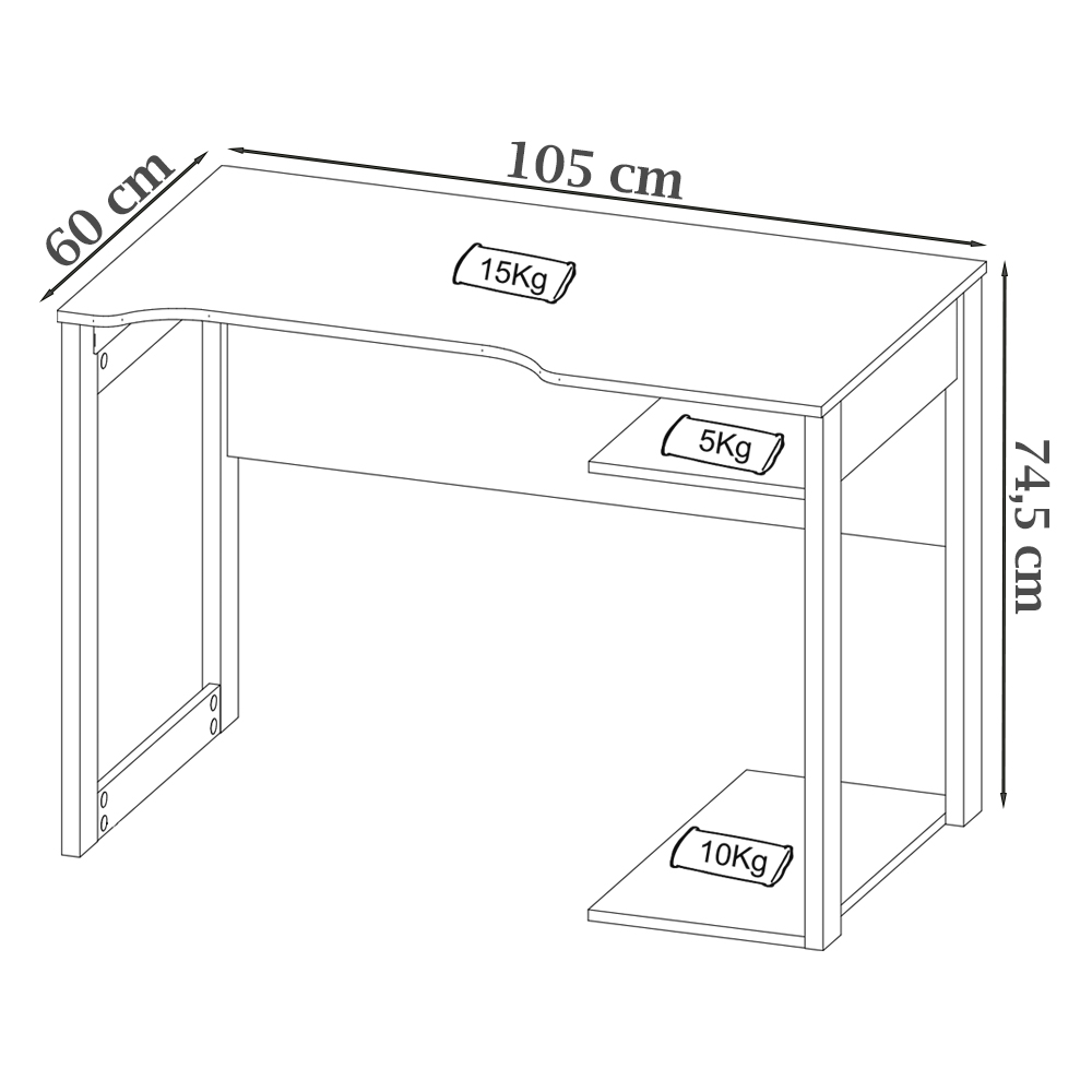 Conjunto Mesa e Armario Gamer ME4141 ME4161 Preto Vermelho Tecno Mobili