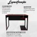 Conjunto Mesa e Armario Gamer ME4141 ME4161 Preto Vermelho Tecno Mobili