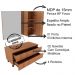 Conjunto Para Banheiro Armarios Com Cuba BN1 Amendoa Tecno Mobili
