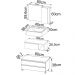 Conjunto Para Banheiro Armarios Com Cuba BN1 Marmore Branco Tecno Mobili